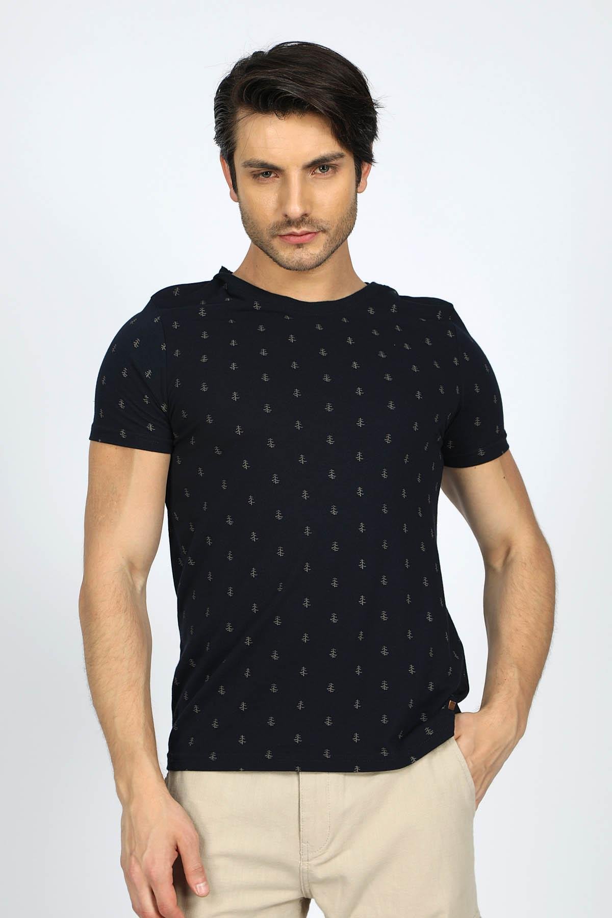 pine-1-erkek-o-yaka-t-shirt-lacivert-70d03c