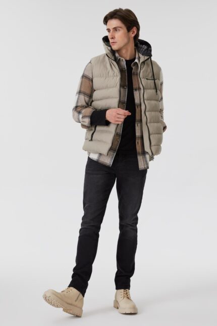 Lee Cooper Caspian Men's Vest Stone