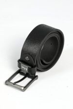 Albie Men's Leather Belt Black