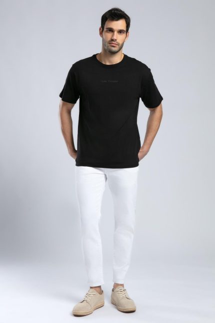 Aylex Men's Black Cotton Tee