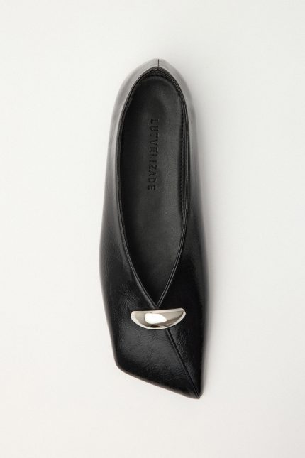 Detailed Black Women's Ballerinas