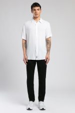 Basices Men's White Long Sleeve Shirt