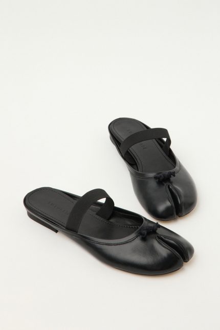 Black Women's Slippers with Flip Flops