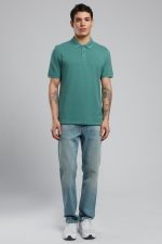 Twins Men's Almond Green Polo Tee