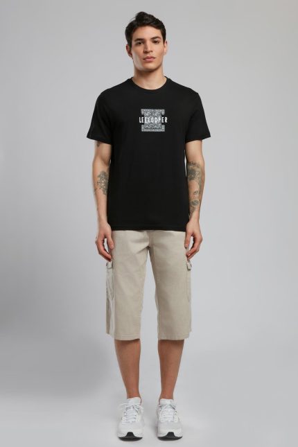 Bart Men's Cotton O-Neck Black