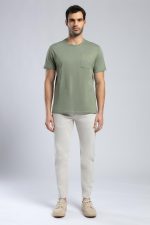 Vincent Men's Khaki Cotton Tee