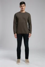 Lee Cooper I'm Man Sweatshirt Khaki