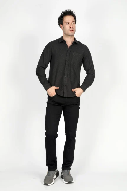 Lee Cooper Harold Men's Shirt Anthracite