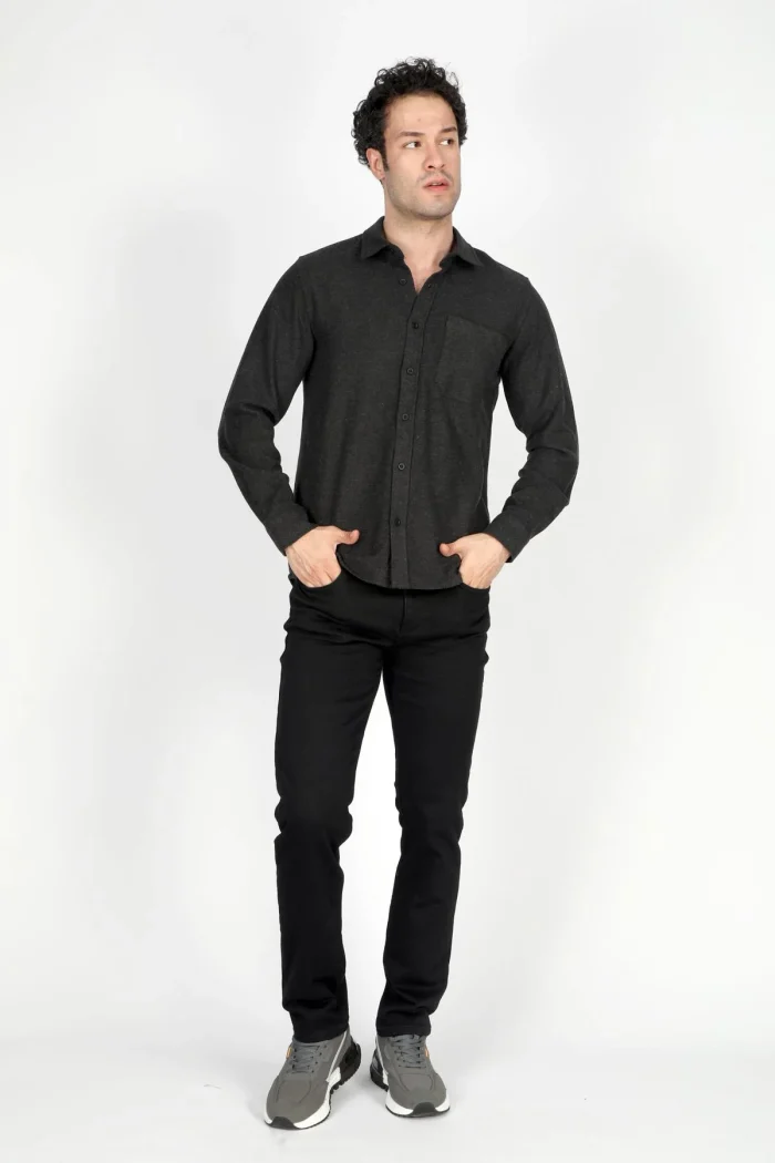Lee Cooper Harold Men's Shirt Anthracite