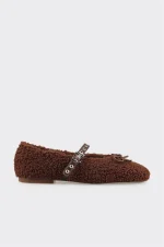 Elle Shoes' Dark Brown Ballerina Shoe