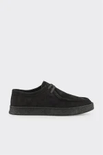 Elle Shoes Black Leather Men's Sneakers