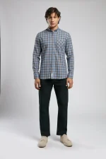 Lee Cooper Trevor Shirt Blue-Tan