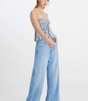 Wrangler Wide Leg Blue Jeans