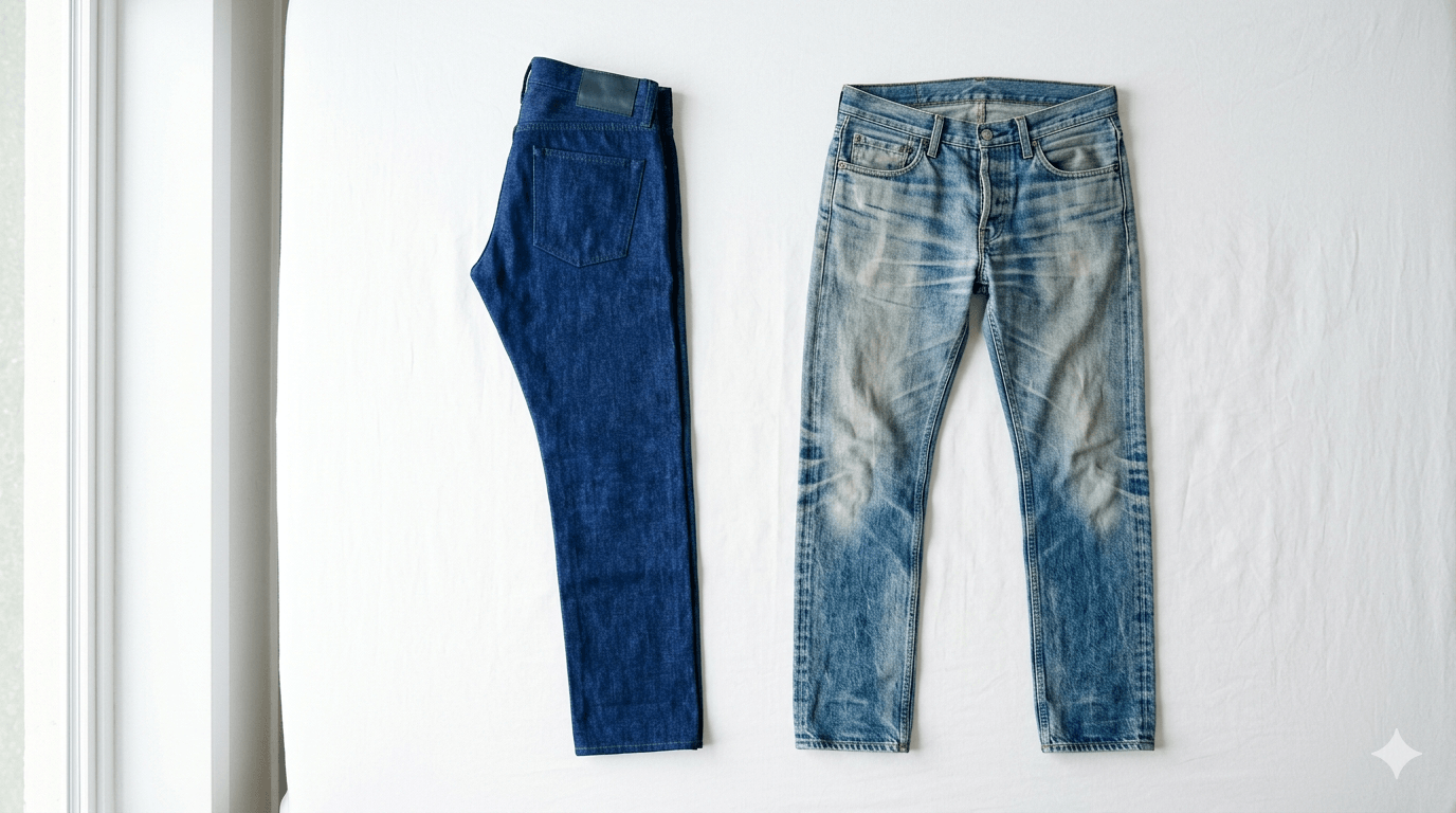 მამაკაცის ლურჯი ჯინსის მოვლა