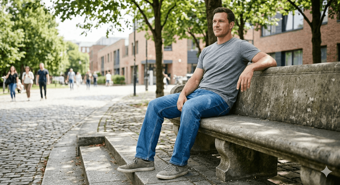 მამაკაცის თავისუფალი სტილის ჯინსი #2