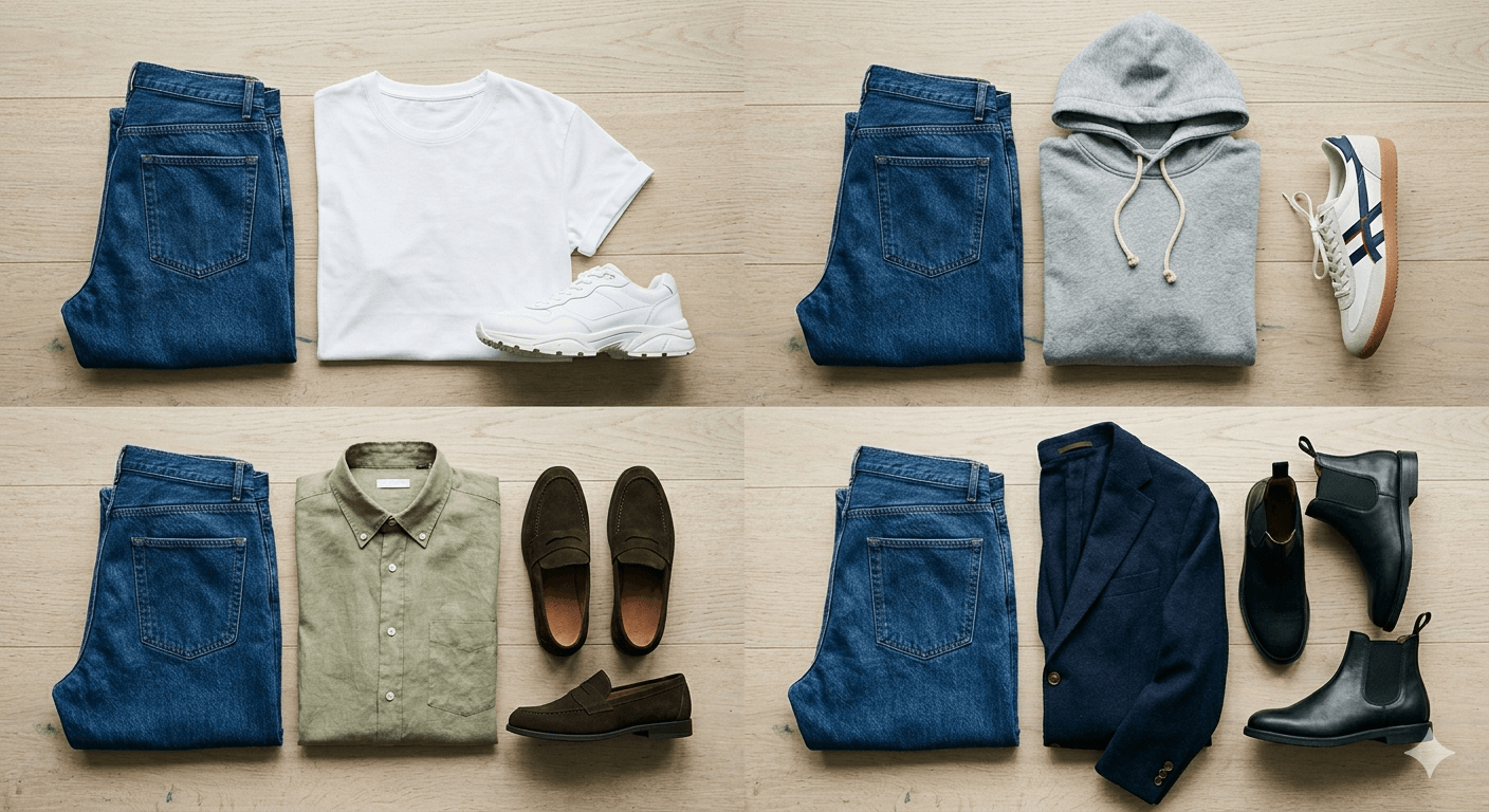 მამაკაცის თავისუფალი სტილის ჯინსი #3