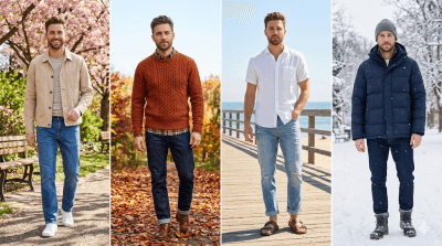 კაცის ჯინსი სეზონების მიხედვით