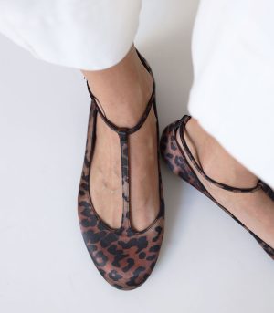 Lutvelizade Ballet Flats Leopard ყავისფერი