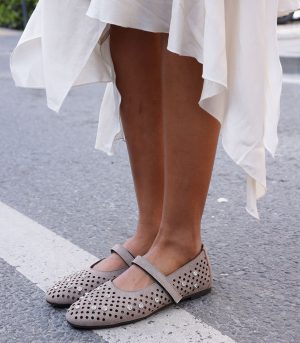 Lutvelizade Ballet Flats კრემისფერი