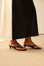 Lutvelizade Satin Mini Heels Brown 2
