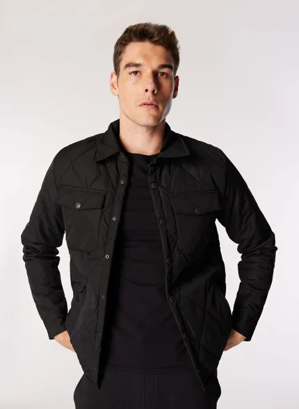 Lee Cooper Dustin Black მამაკაცის ქურთუკი