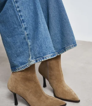 Nisantasi Marma Rome Suede Zipper ჩექმა